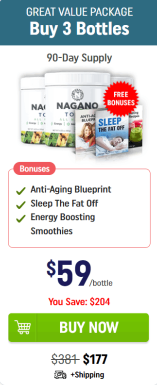 Nagano Tonic 3 bottle